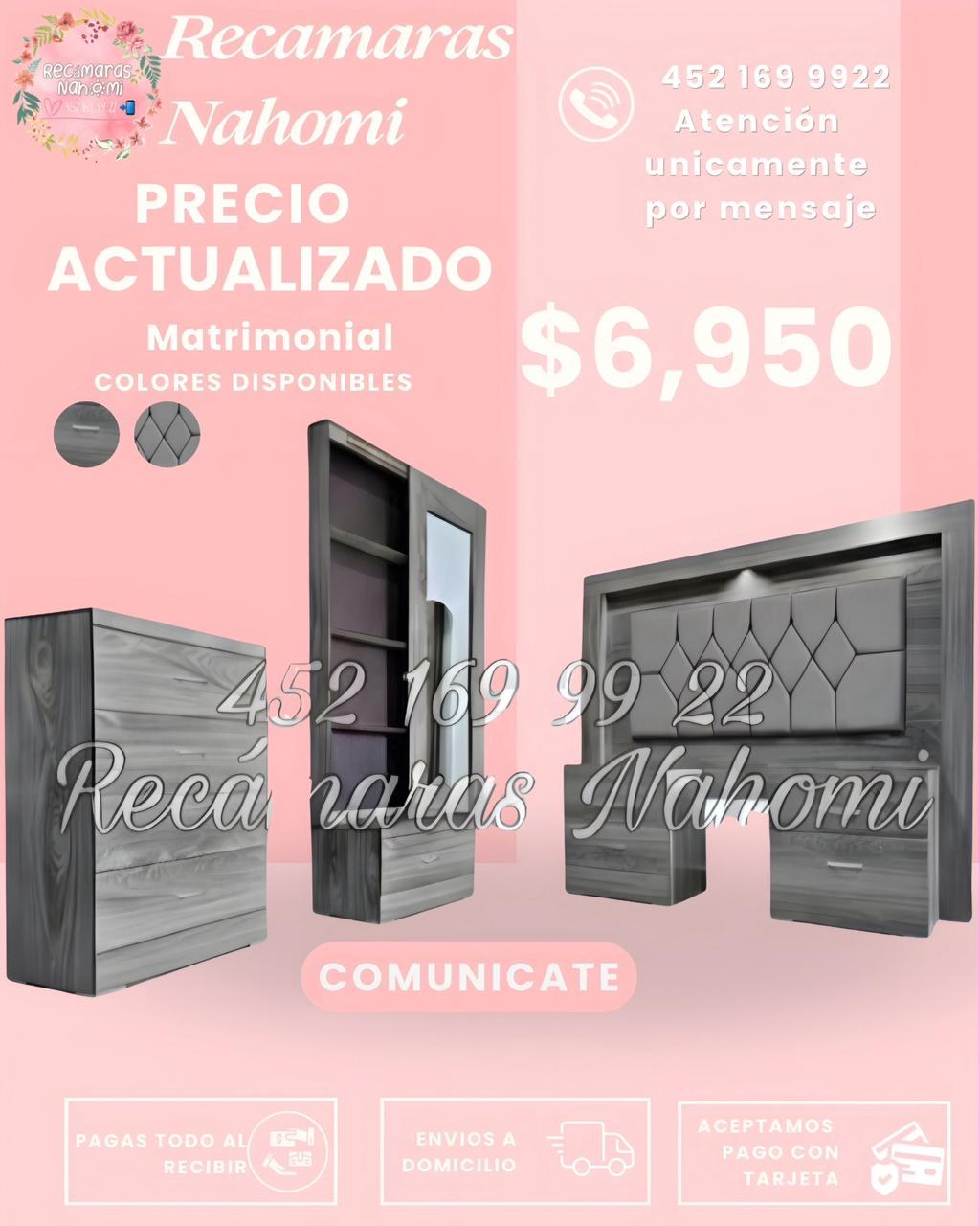 Recámara Gris Marmoleado