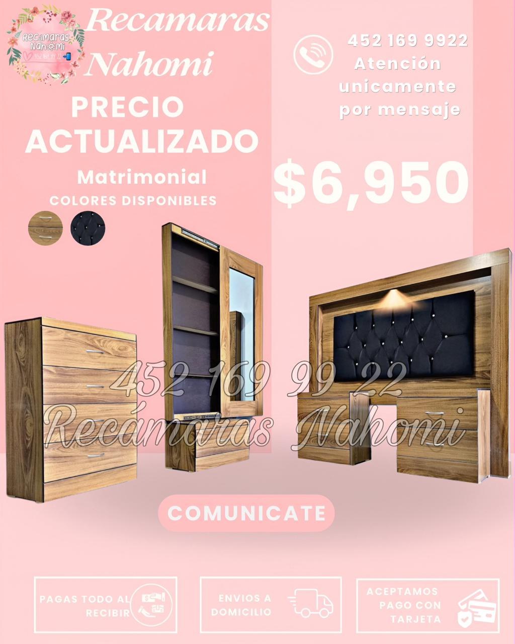Recámara Nogal Negro Premium