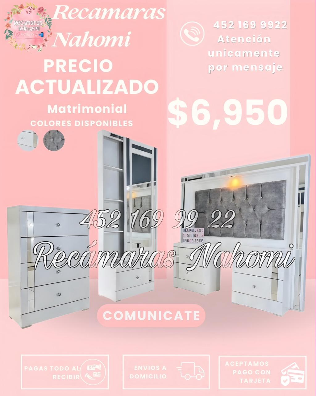 Recámara Blanca Gris