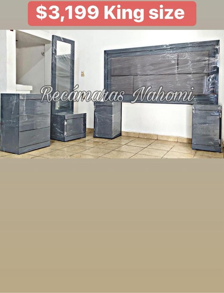 Recámara King Gris Madera