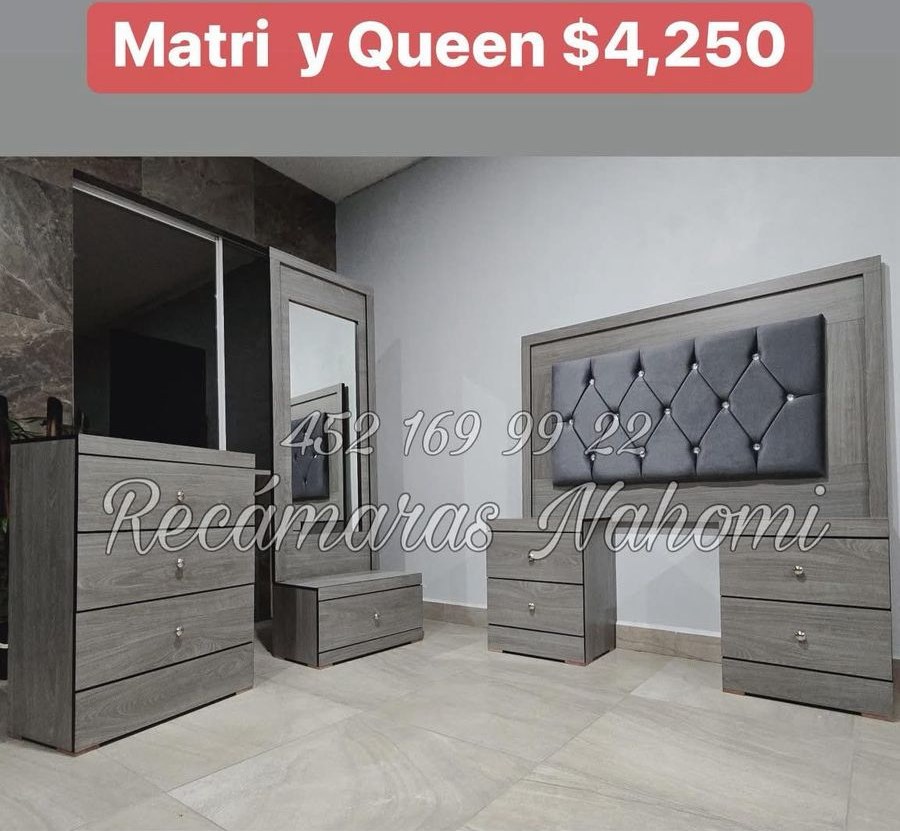 Recámara Gris Diamante Queen