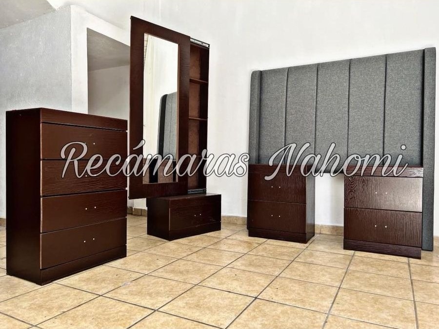 Recámara Gris Líneas
