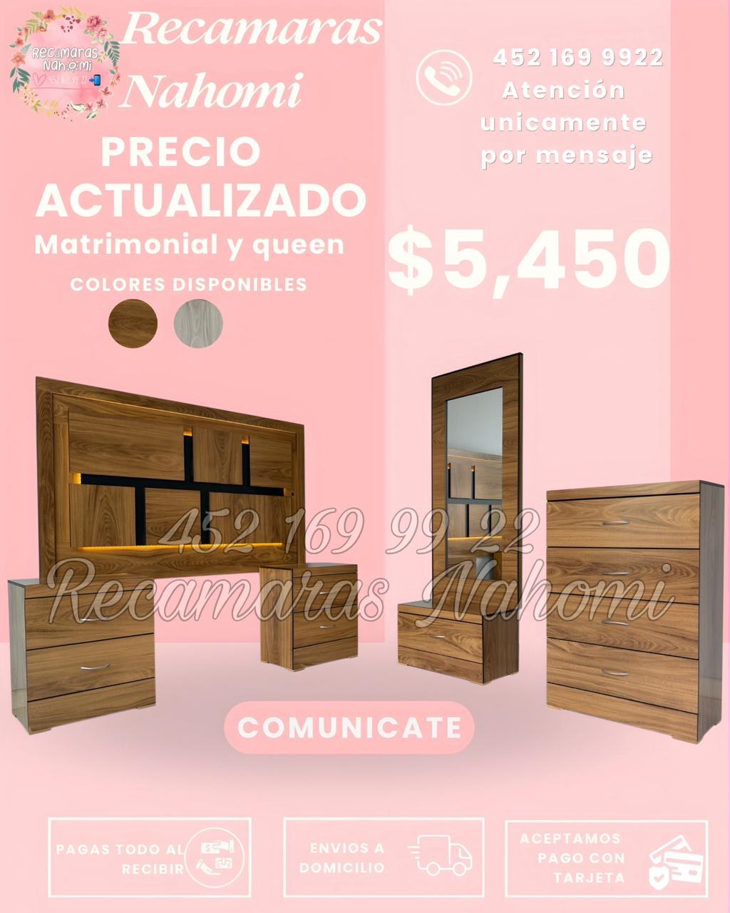 Recámara Cabecera con Luz Nogal