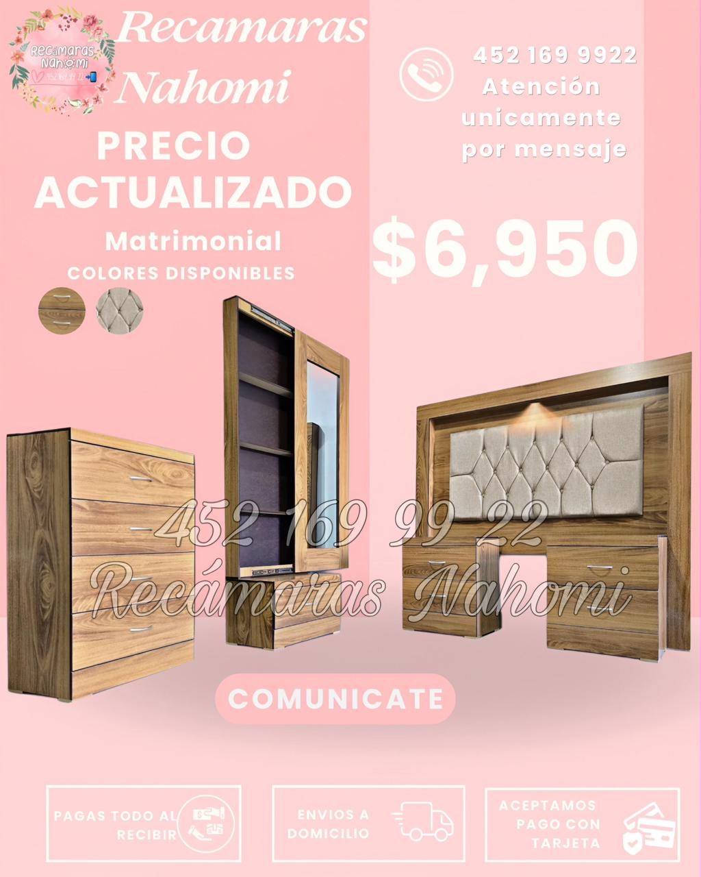 Recámara Nogal Beige Diamante